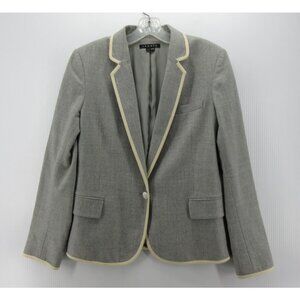Theory Blazer 10 Wool Blend Jacket Coat Career Teacher Preppy *